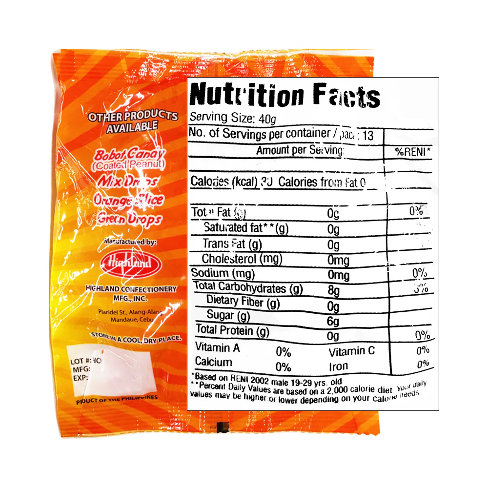 Highland Orange Sliced Candy 48's - Image 2