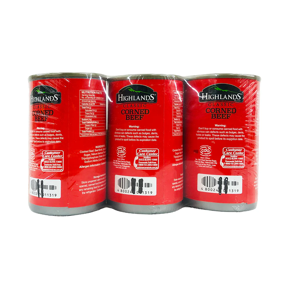 Highlands Corned Beef Easy Open 150g x 3's - Image 2