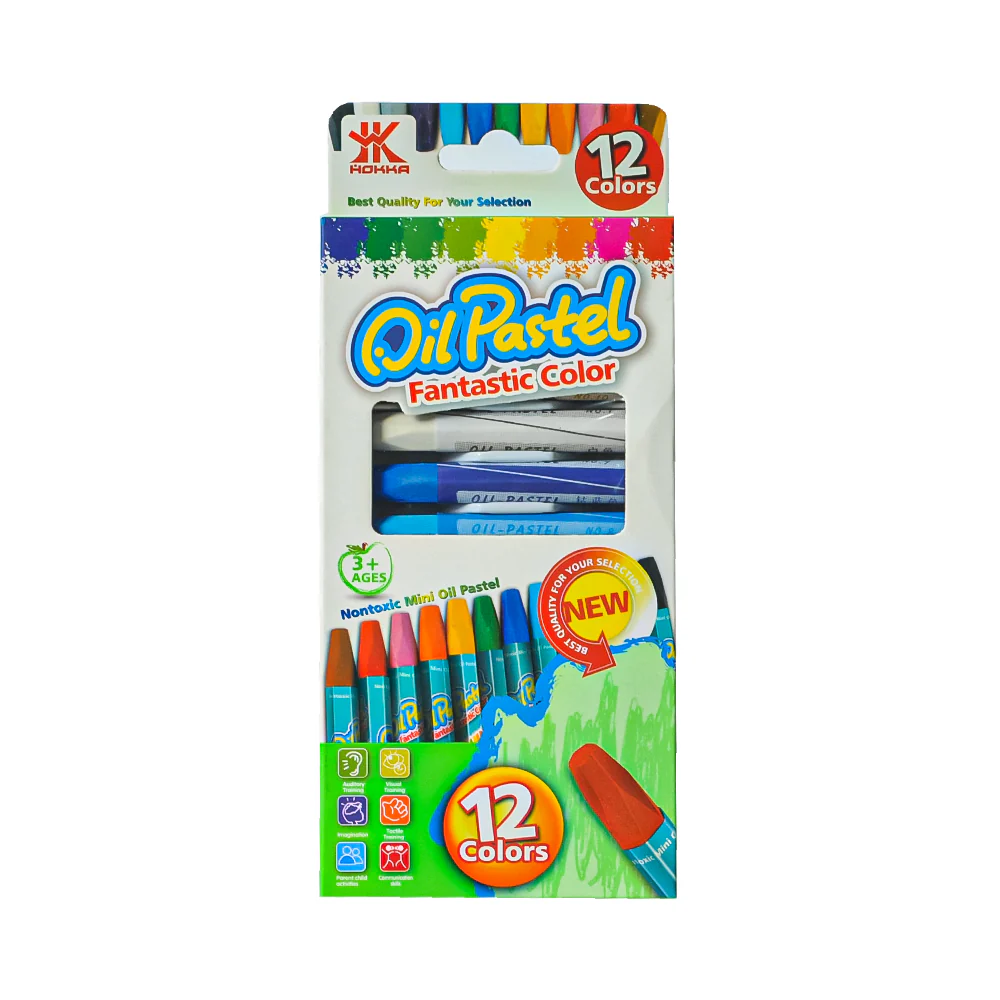 Hokka Oil Pastel 12 Colors