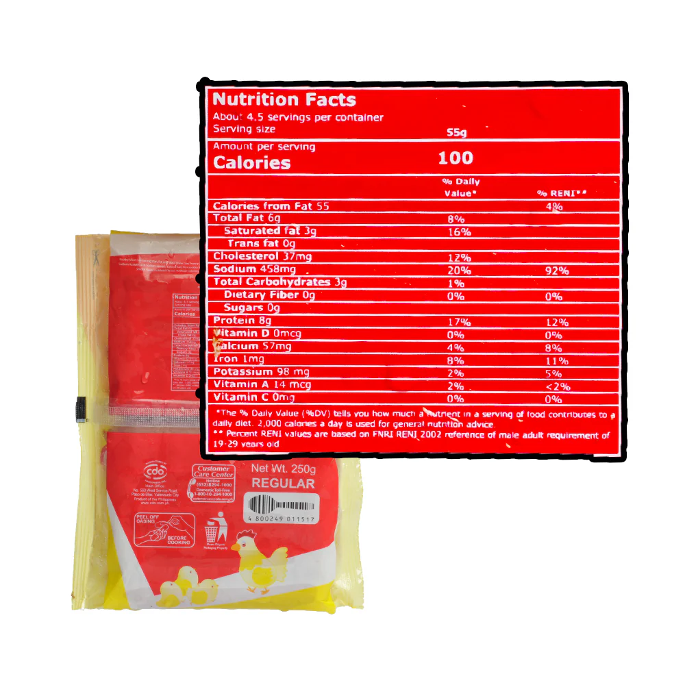 Holiday Chicken Hotdog Regular 250g - Image 2
