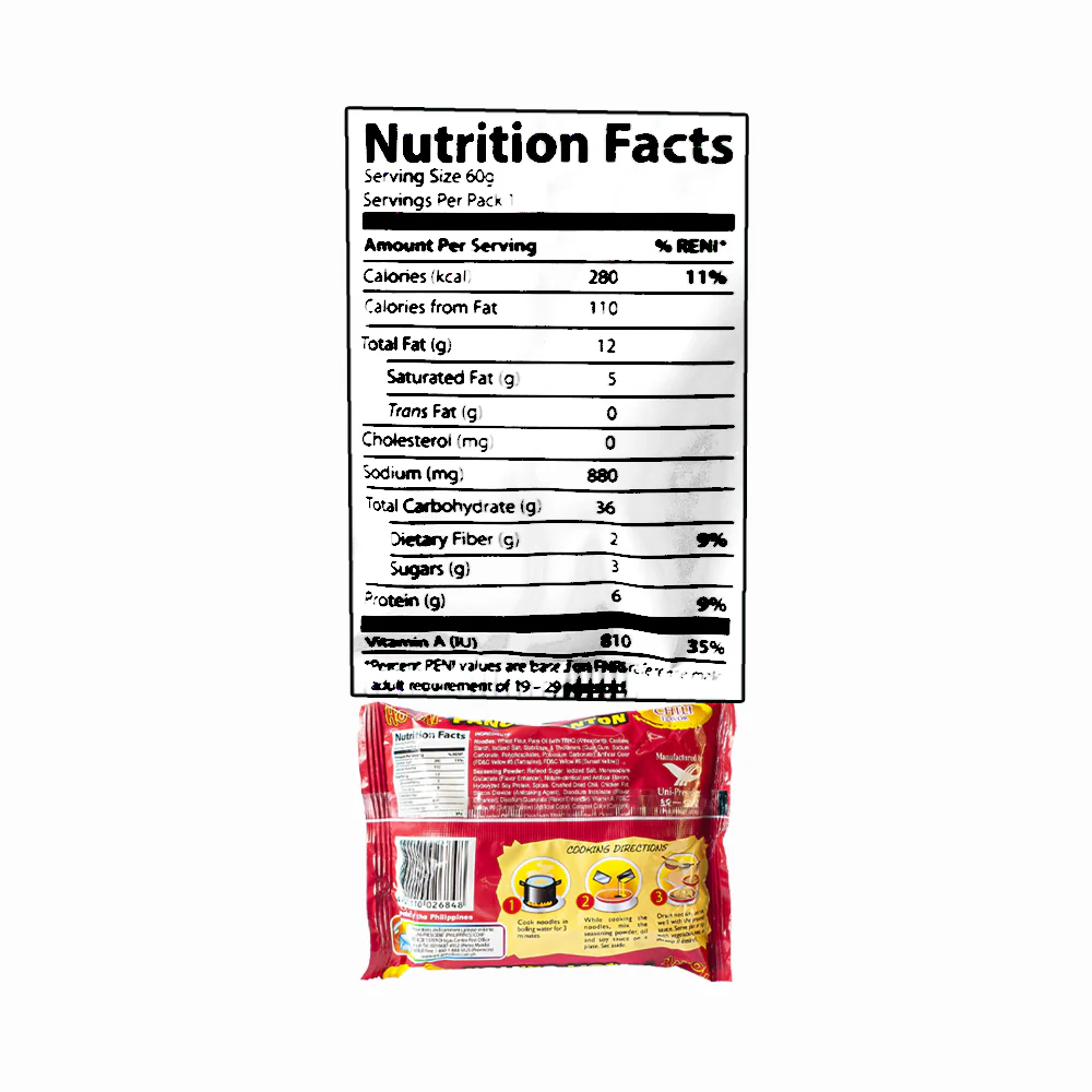 Homi Instant Pancit Canton Chili 60g - Image 3