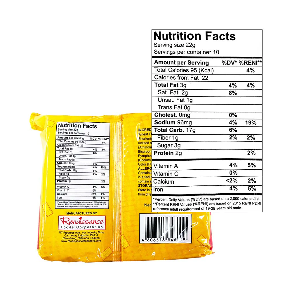 Honey House Cream Crackers 22g x 10's - Image 2