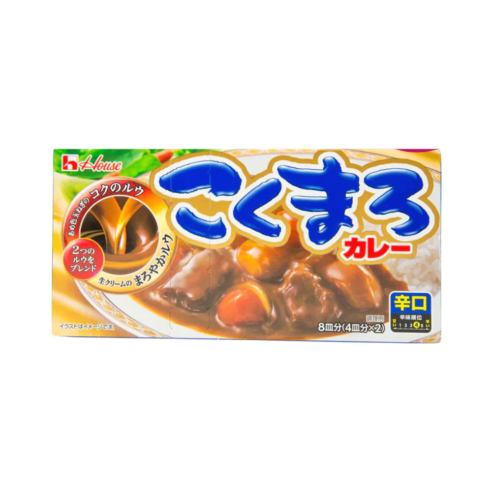 House Foods Kokumaro Japanese Curry Roux Sauce Hot 140g - Image 2