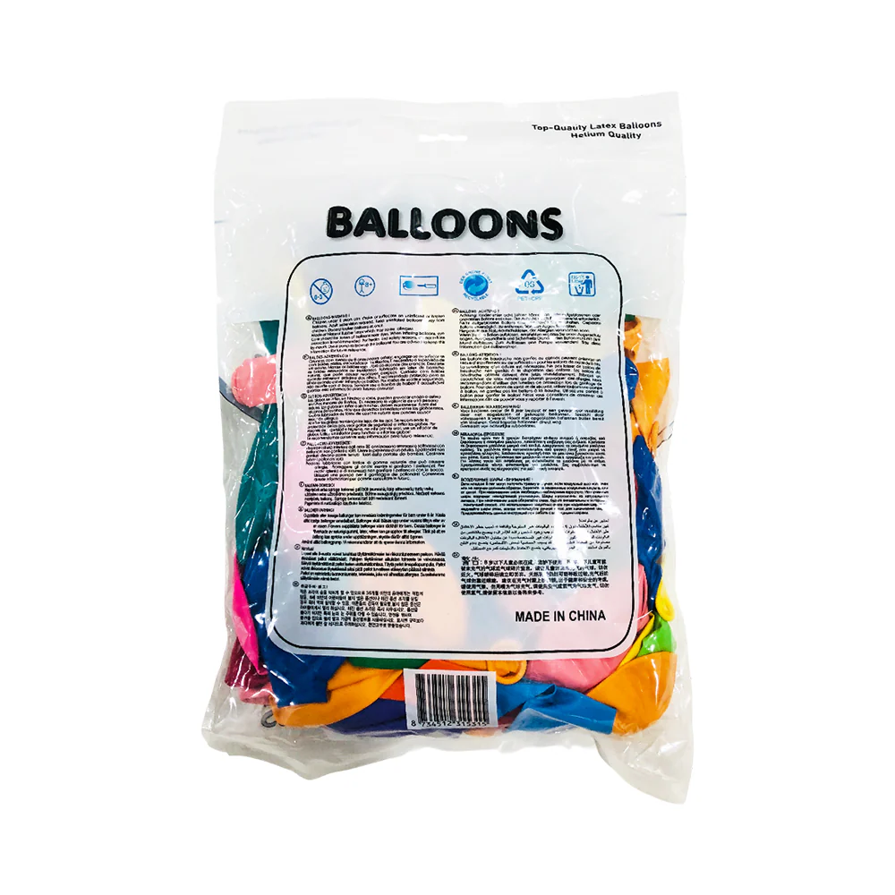HTOP Standard Balloon Set 12in 100's - Image 2
