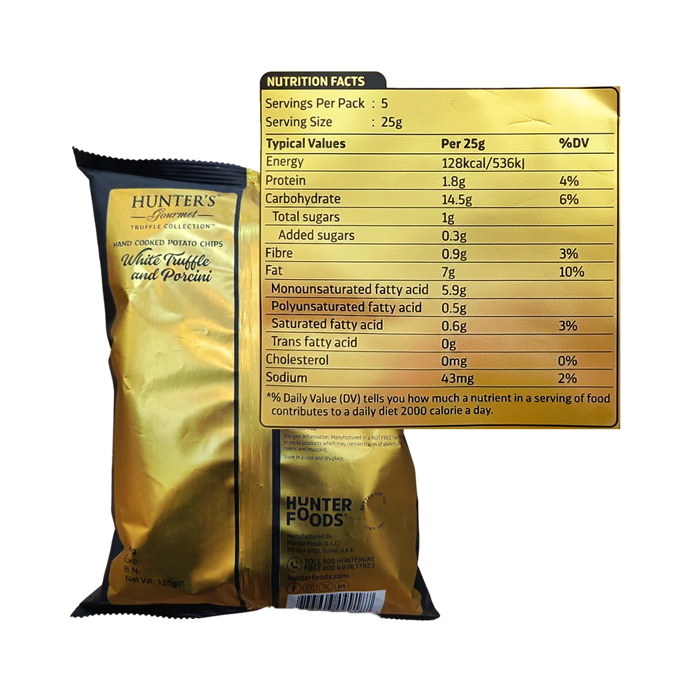 Hunters Hand Cooked Potato Chips 125g - Image 3