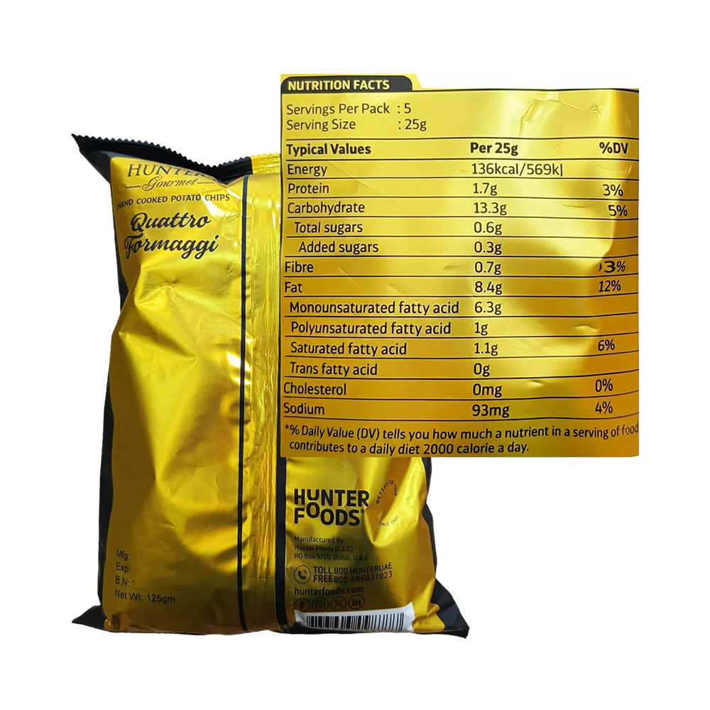 Hunters Hand Cooked Potato Chips 125g - Image 6