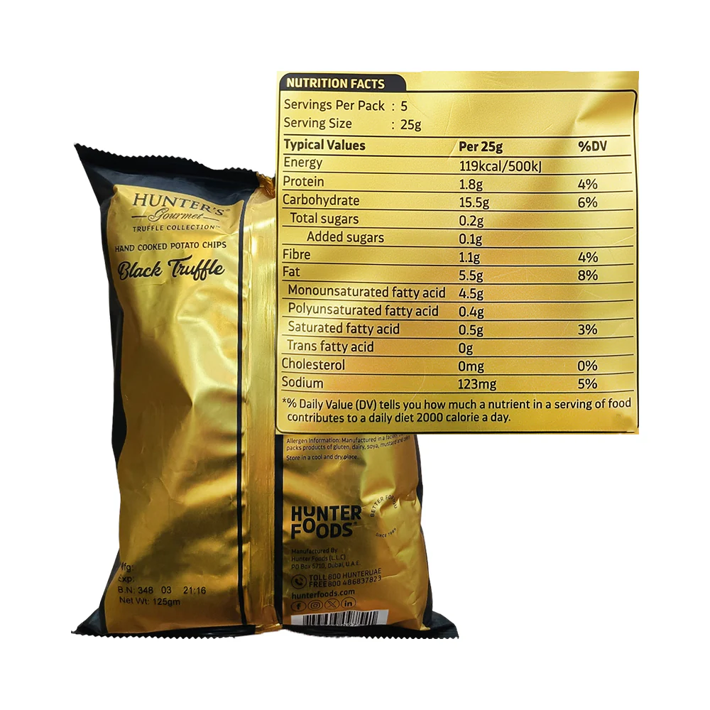 Hunters Hand Cooked Potato Chips 125g - Image 9