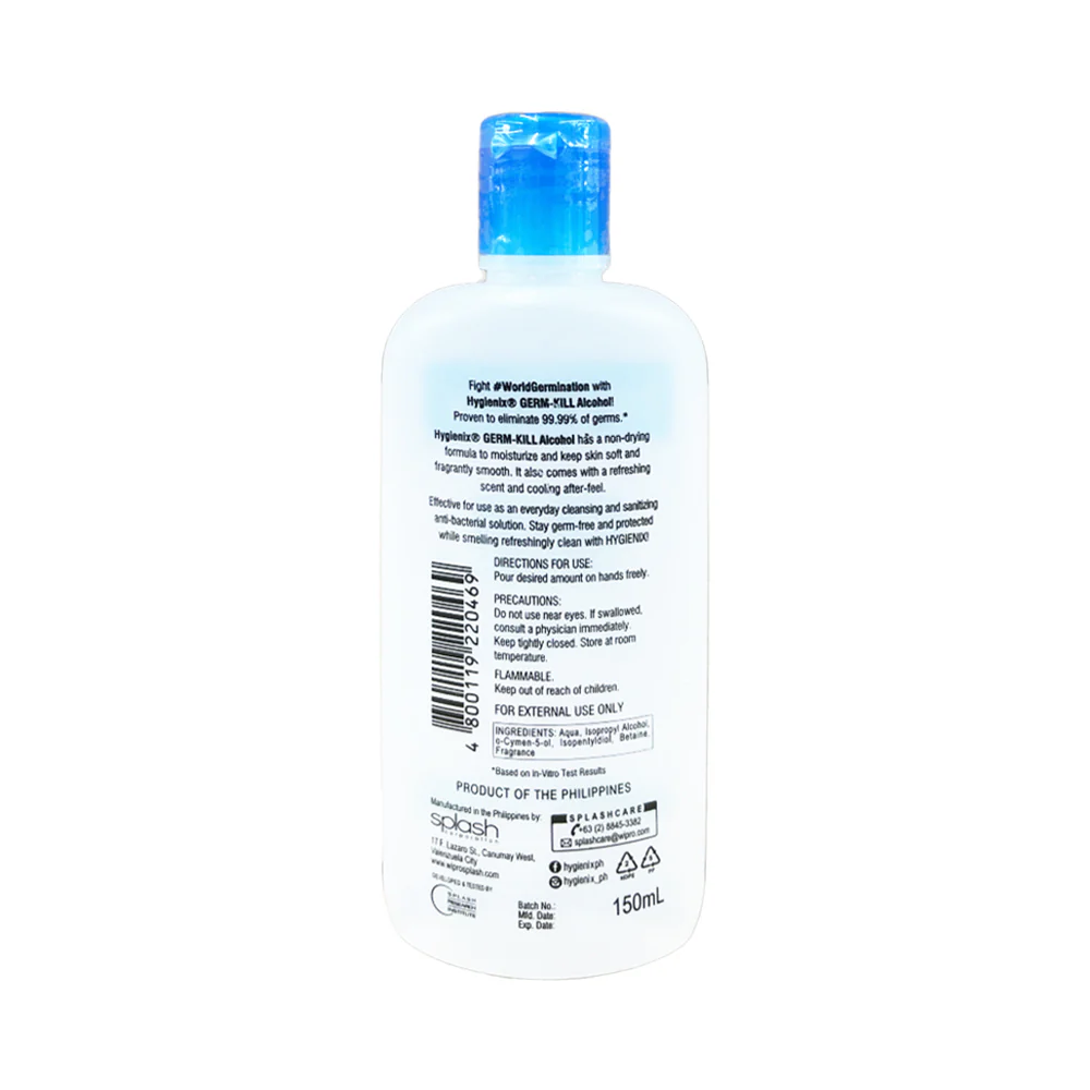 Hygienix Alcohol With Moisturizer 150ml - Image 2