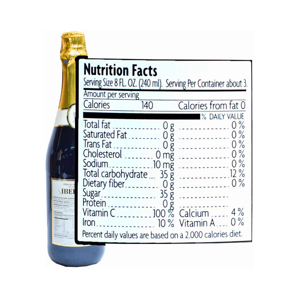 Iberia Sparkling Juice Red Grape 750ml - Image 2