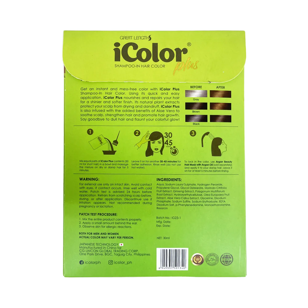 iColor Shampoo In Hair Color 30ml - Image 4