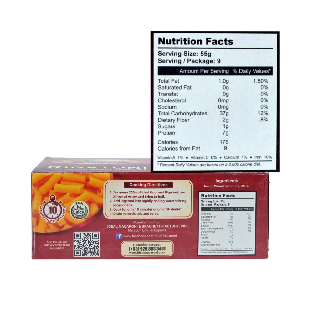Ideal Gourmet Rigatoni 500g - Image 2
