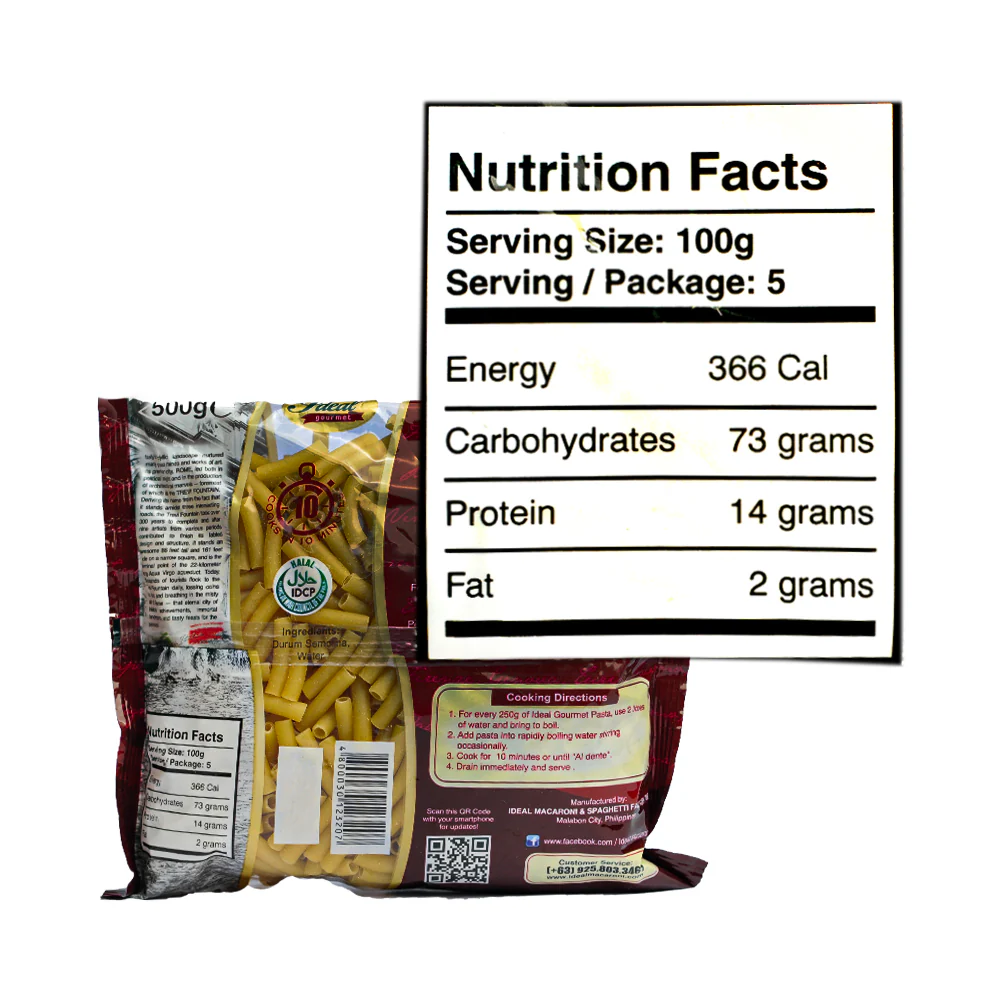 Ideal Gourmet Ziti 500g - Image 2