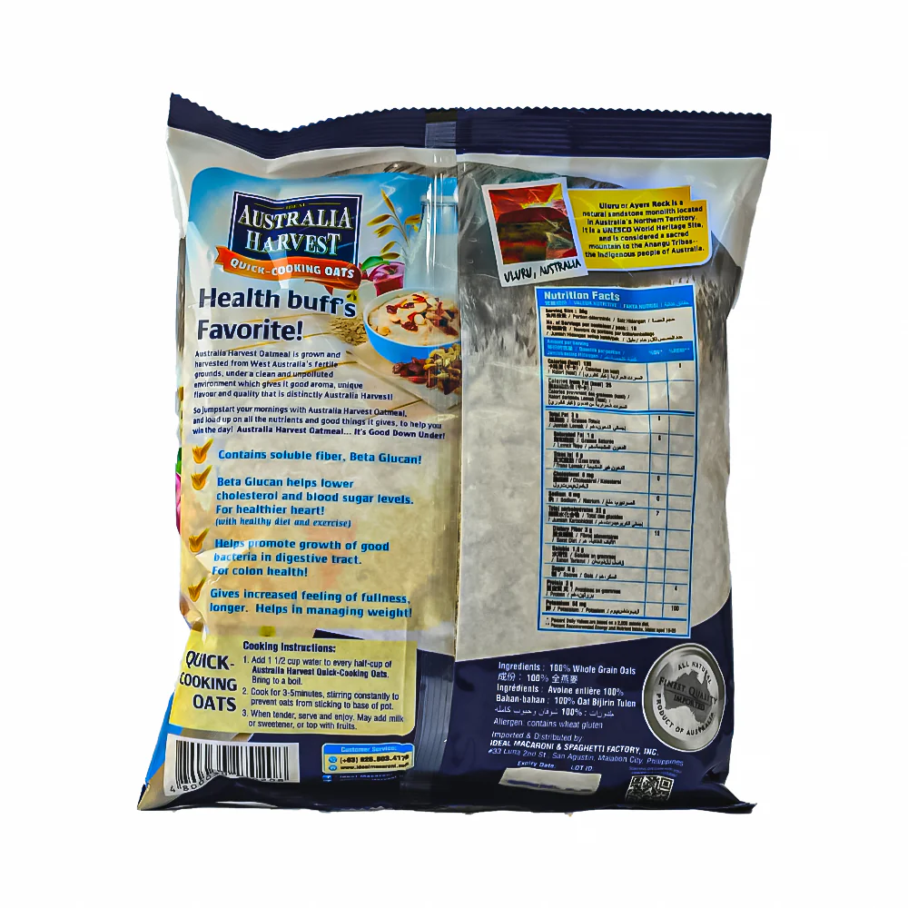 Ideal Harvest Oats Quick Cooking 500g - Image 2