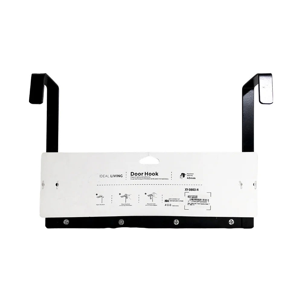 Ideal Living Door Hook Organizer Black - Image 4