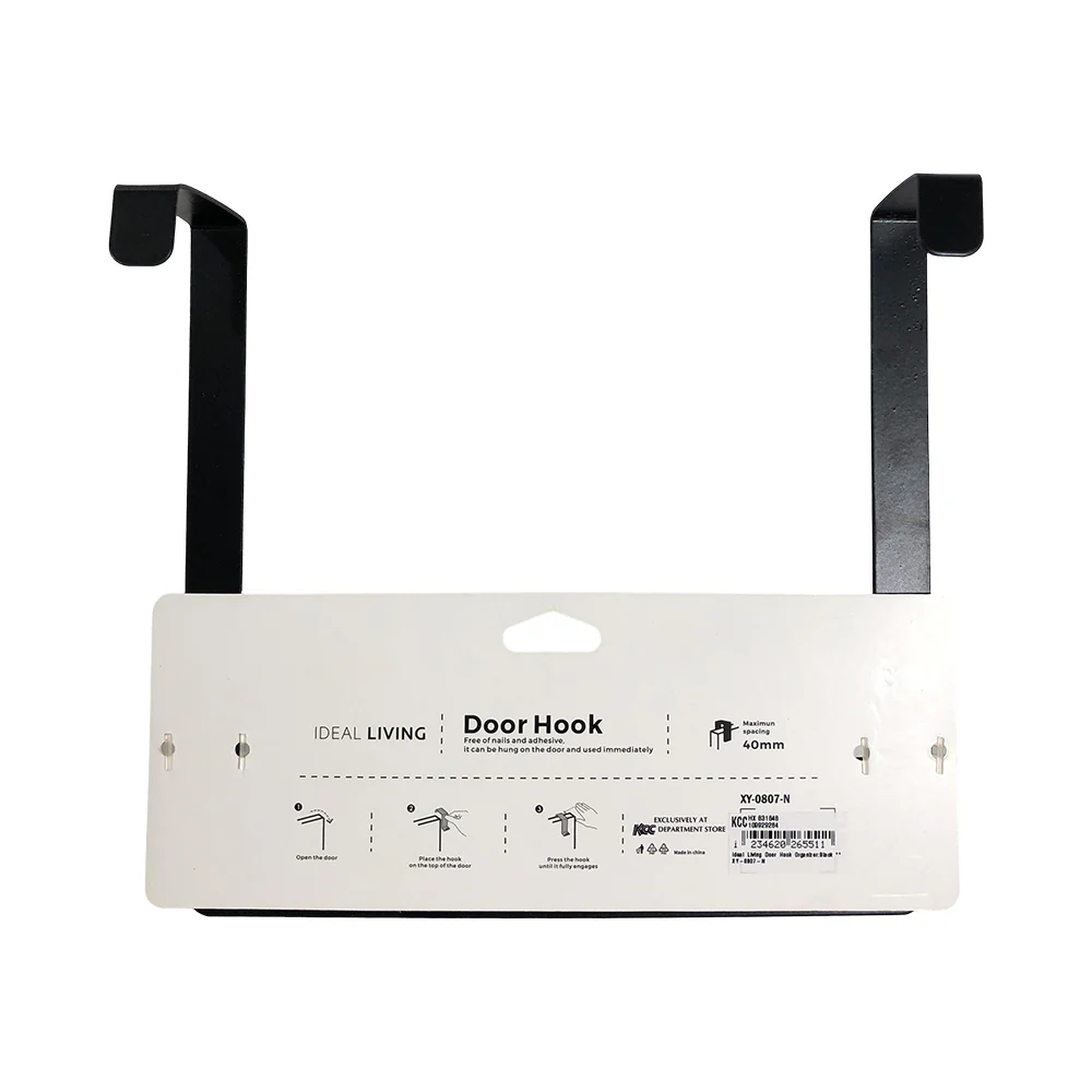 Ideal Living Door Hook Organizer Black - Image 2