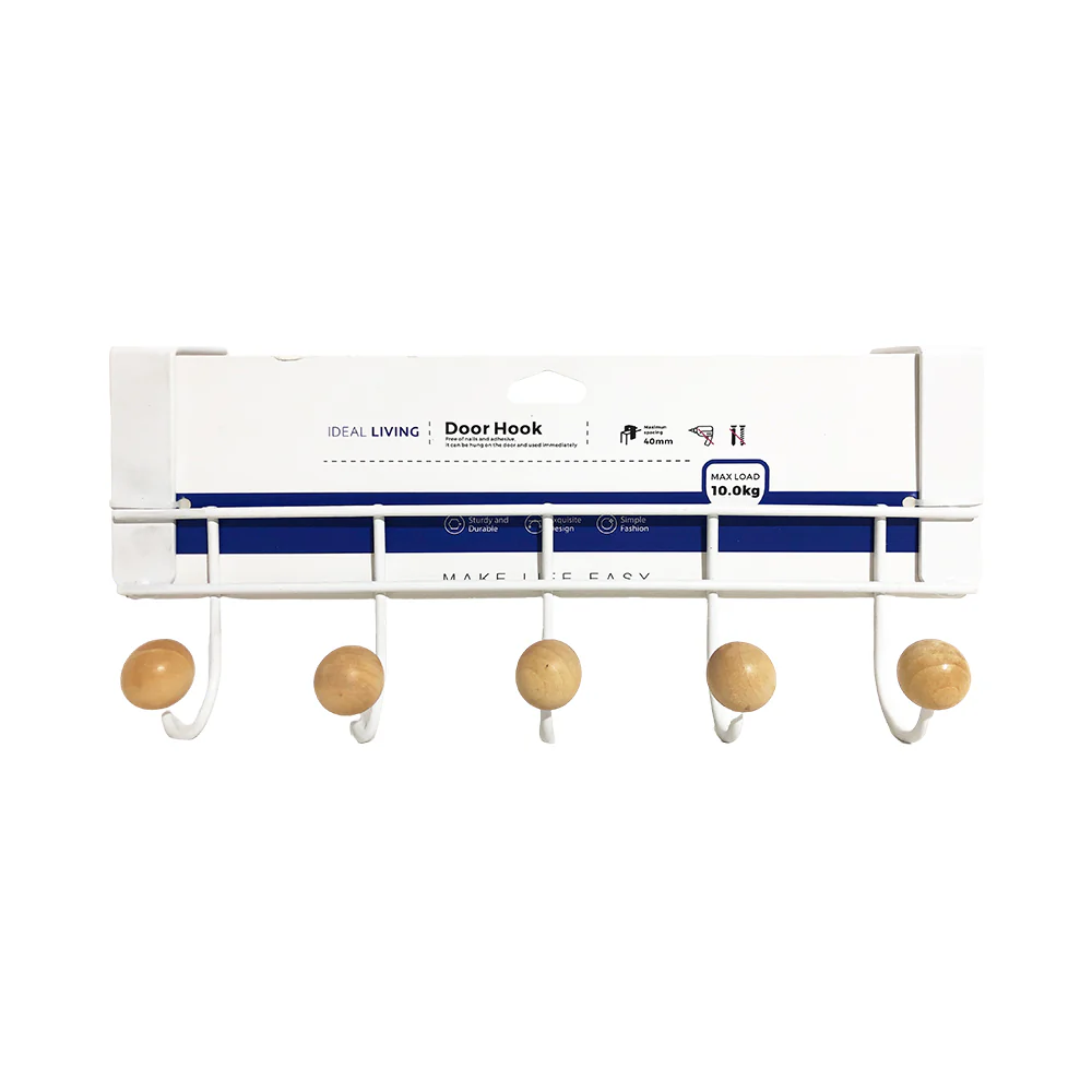 Ideal Living Door Hook Organizer White - Image 3