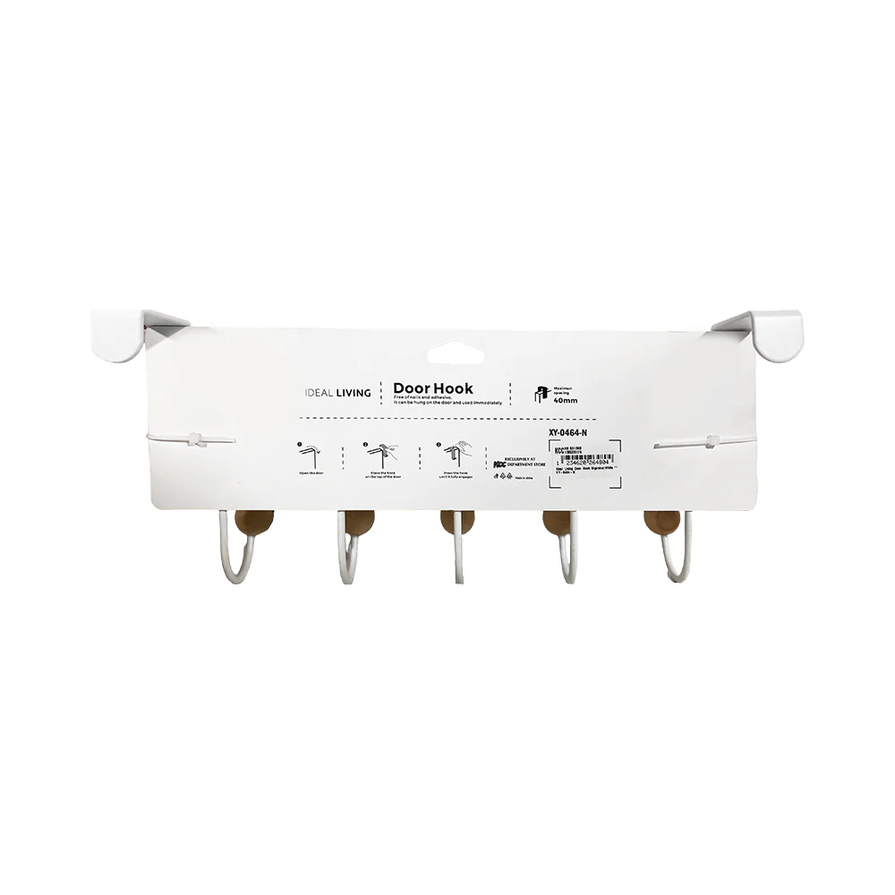 Ideal Living Door Hook Organizer White - Image 4