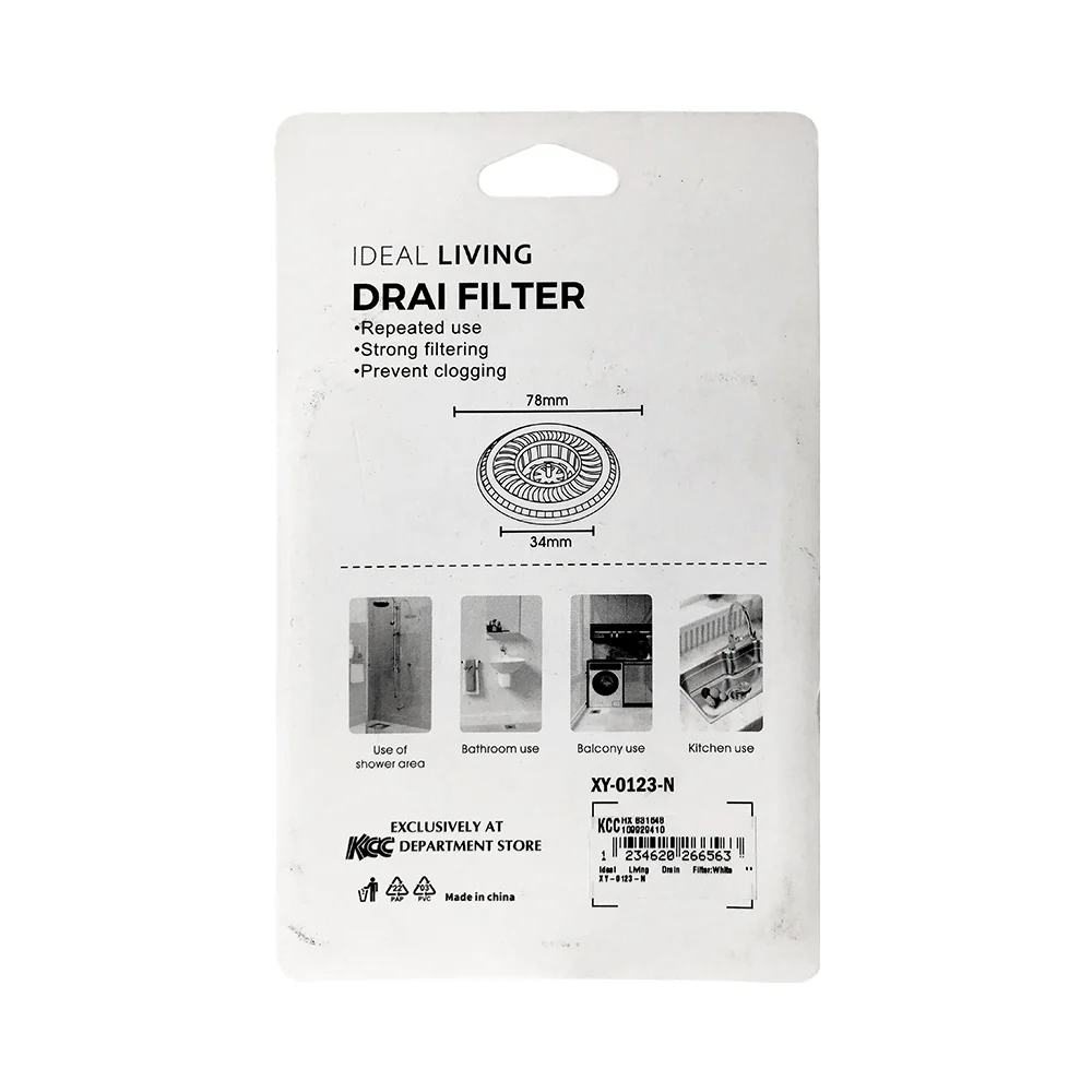 Ideal Living Drain Filter White - Image 2