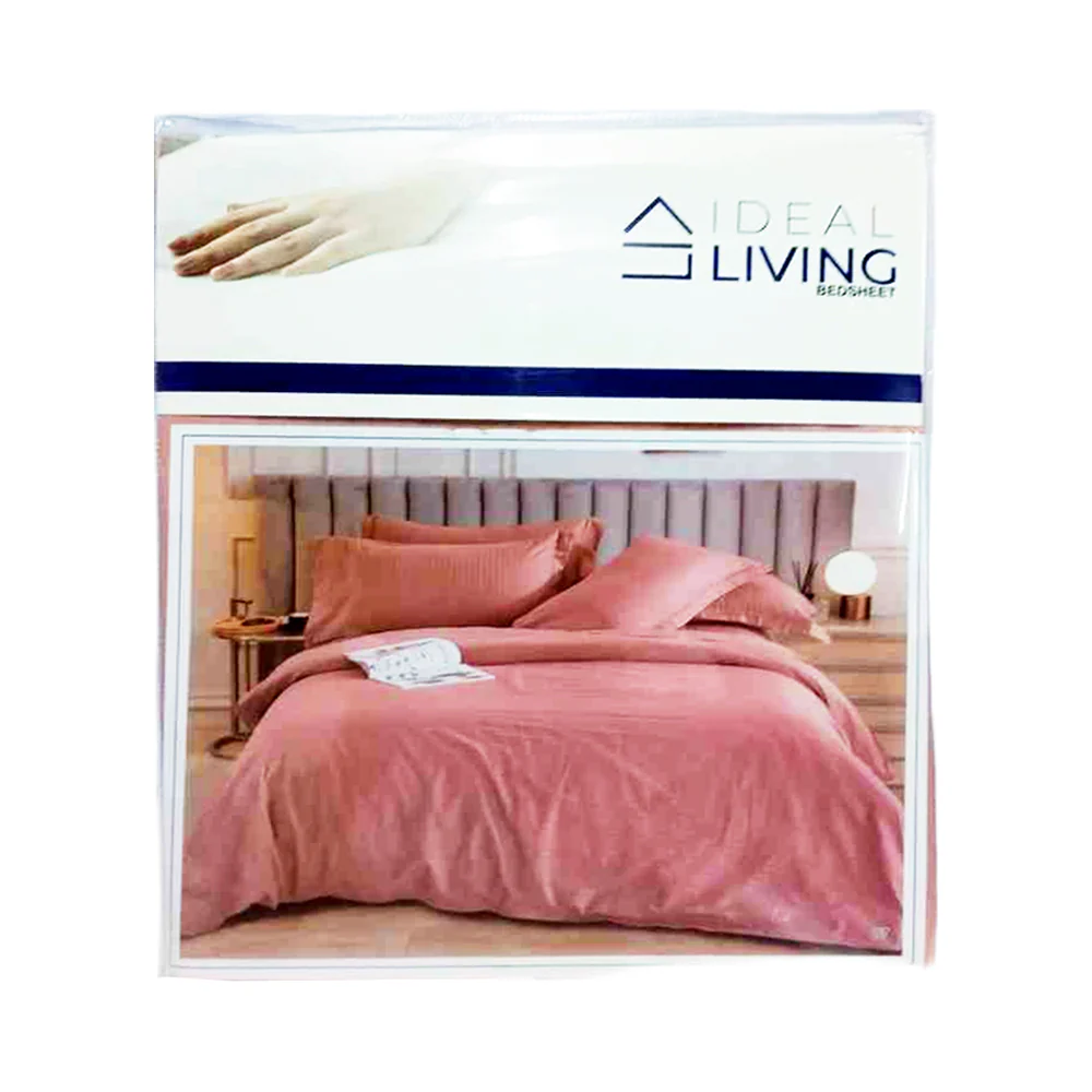 Ideal Living Plain Garter Bedsheet Set Full Size 4's