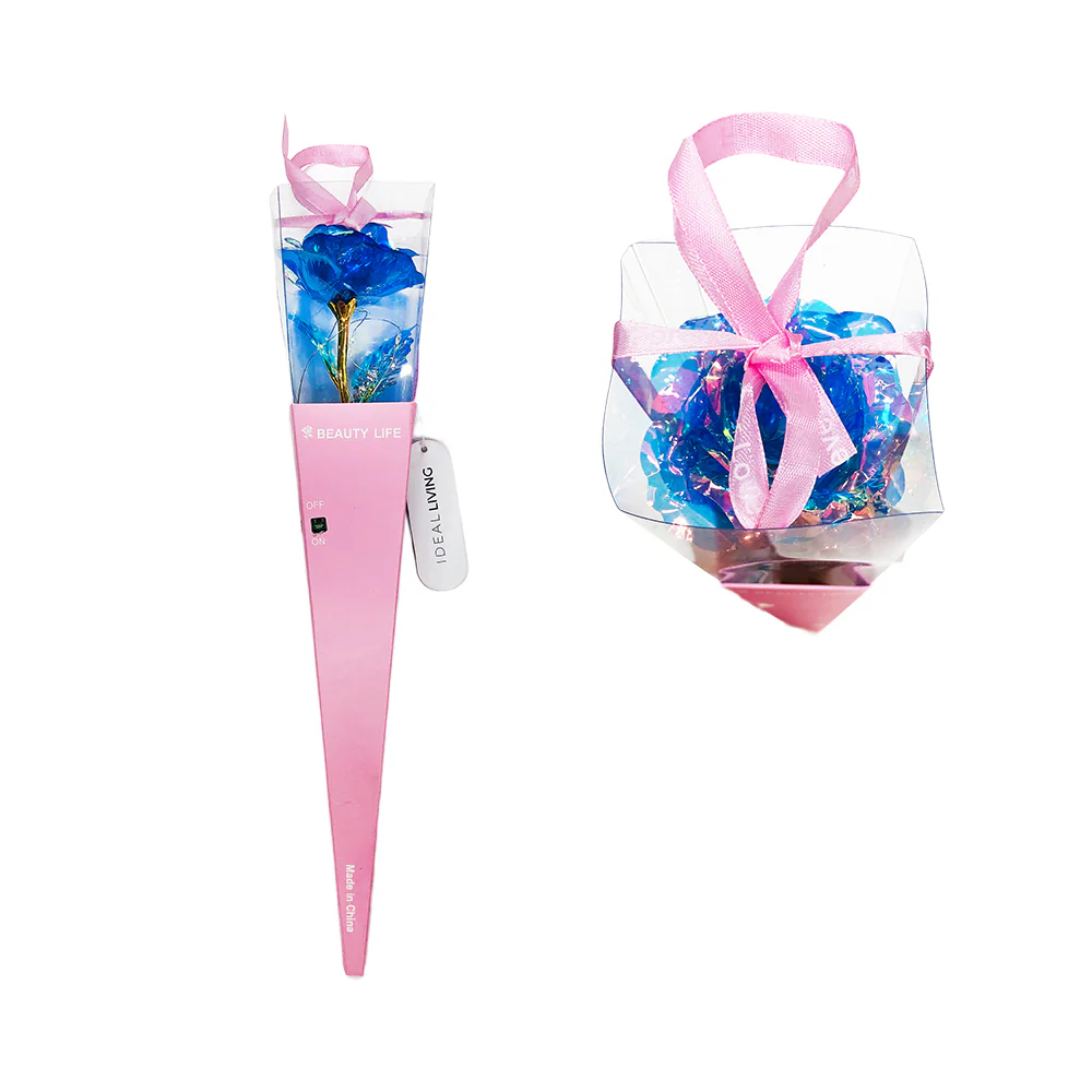 Ideal Living Single Foil Flower With Light - Image 2