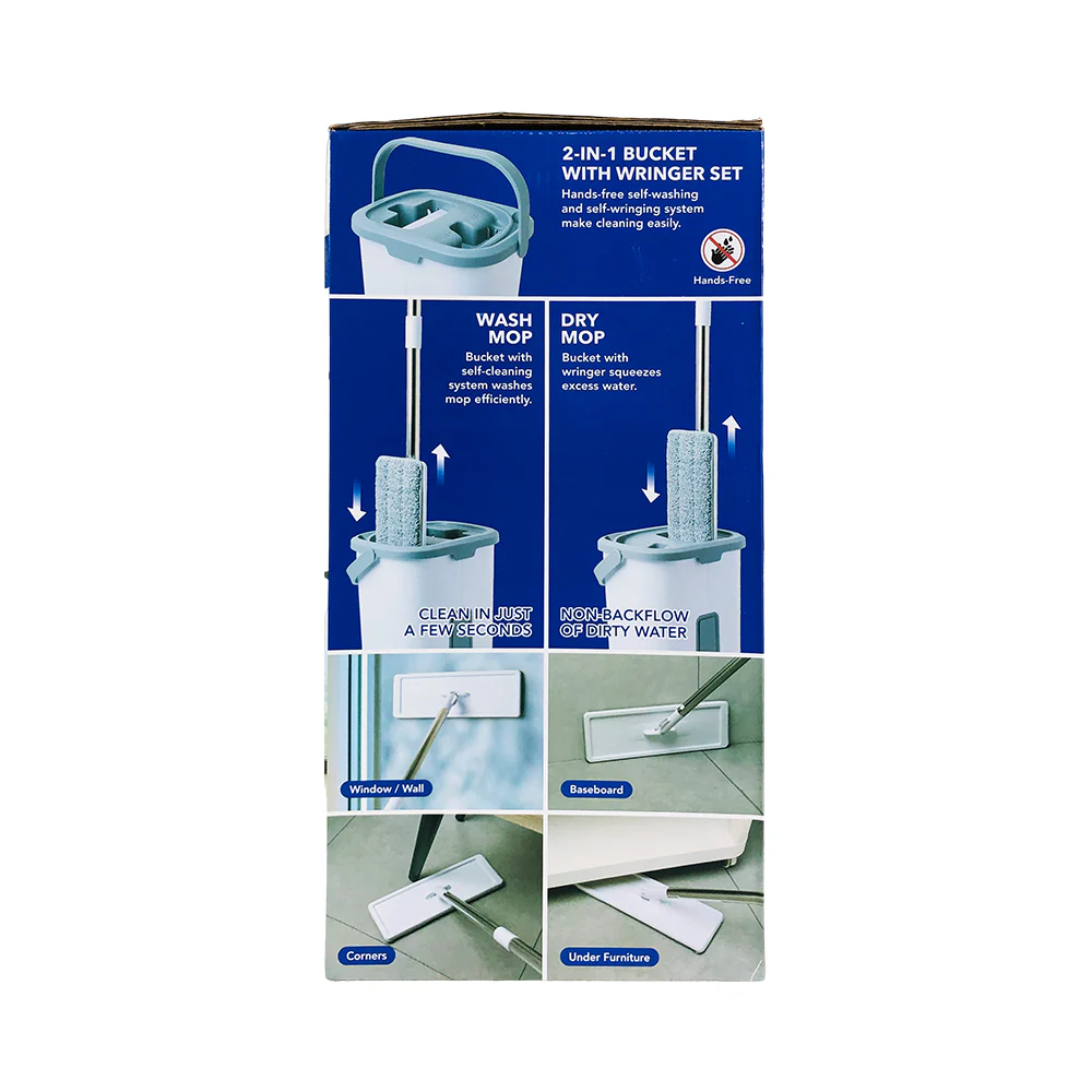 Ideal Living Squeeze Mop And Bucket Set - Image 2