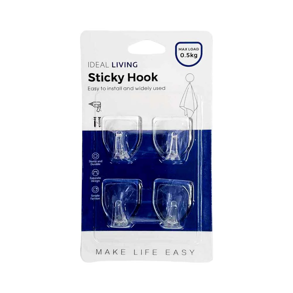 Ideal Living Sticky Hook Clear - Image 5