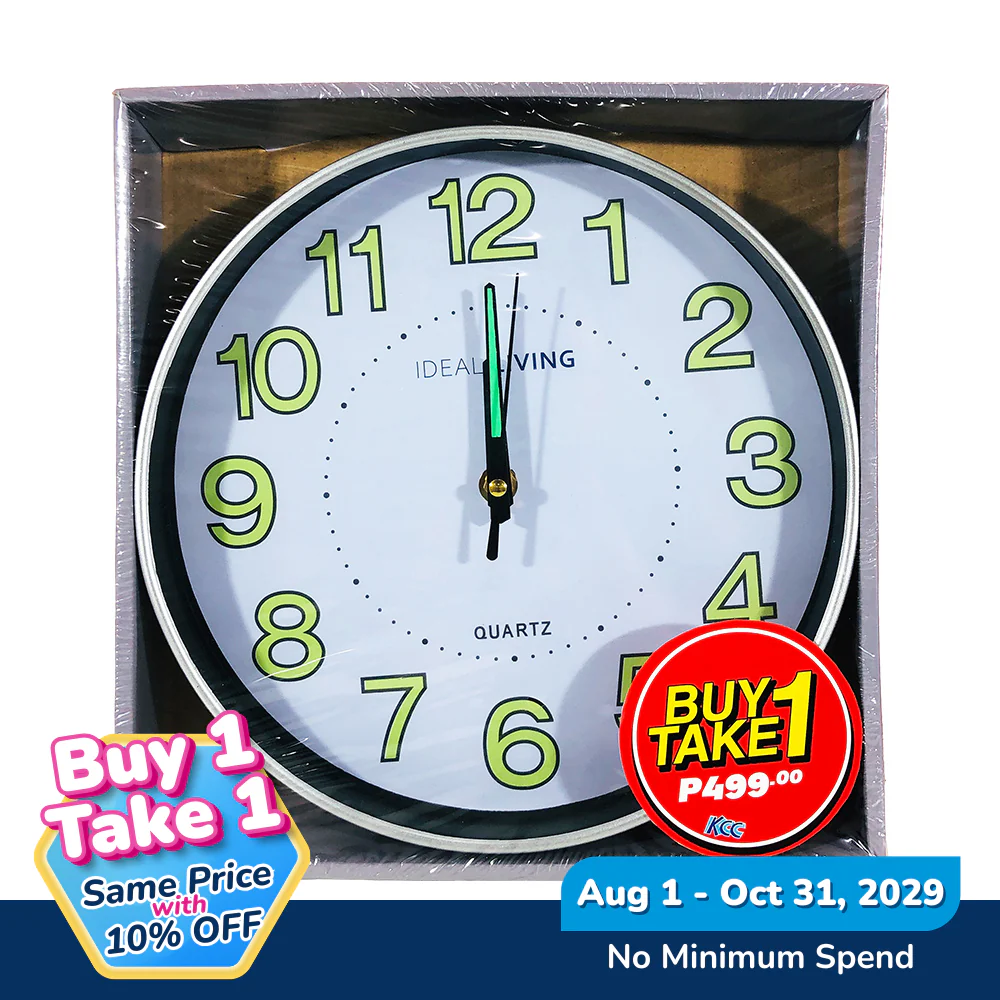 Ideal Living Wall Clock 10in - Image 4