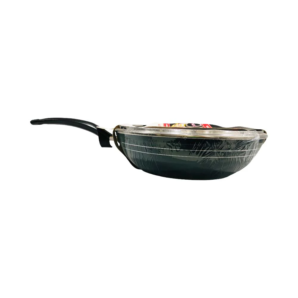 Ideal Living Wok Pan With Glass Lid 28cm - Image 3
