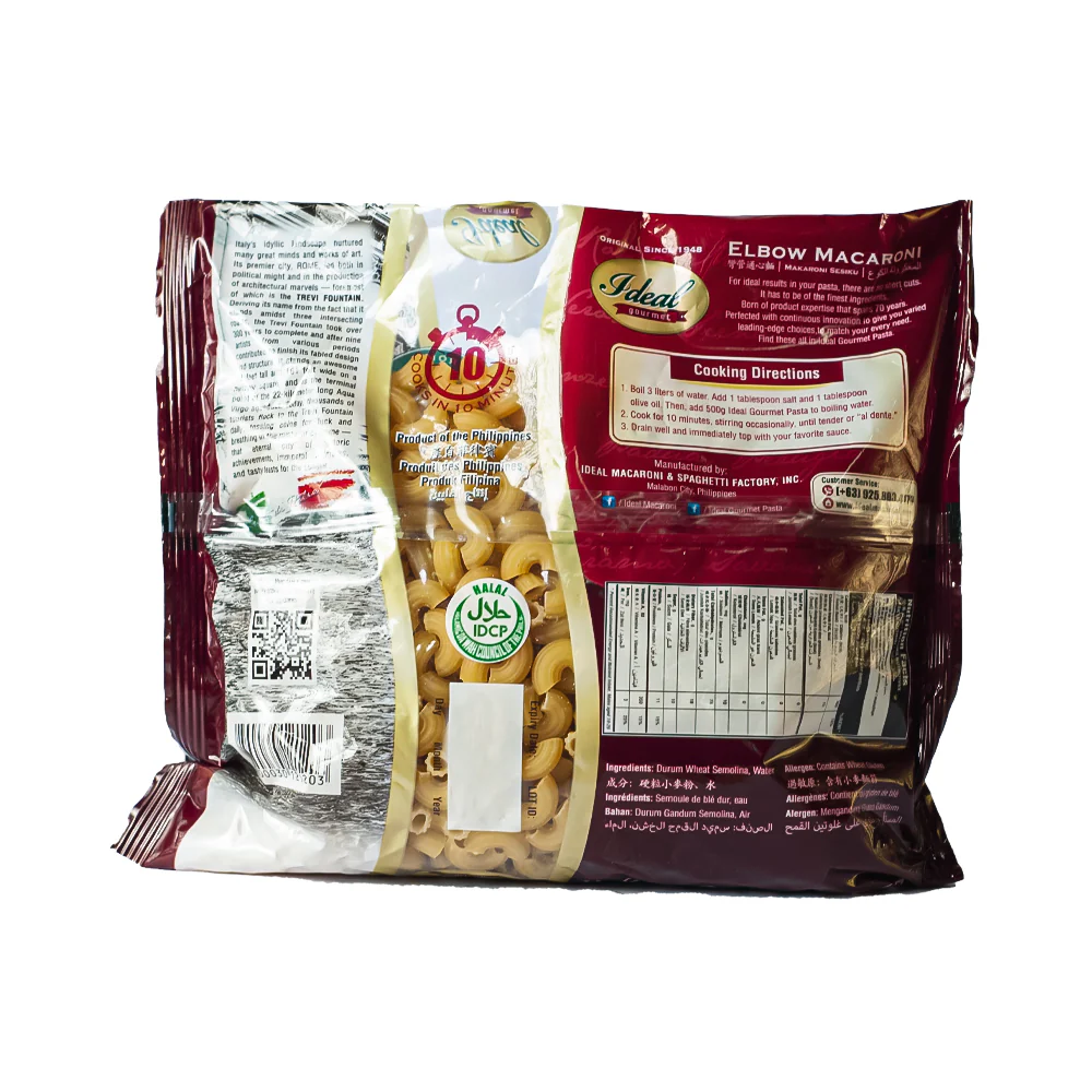 Ideal Premium Macaroni Elbow 500g - Image 2