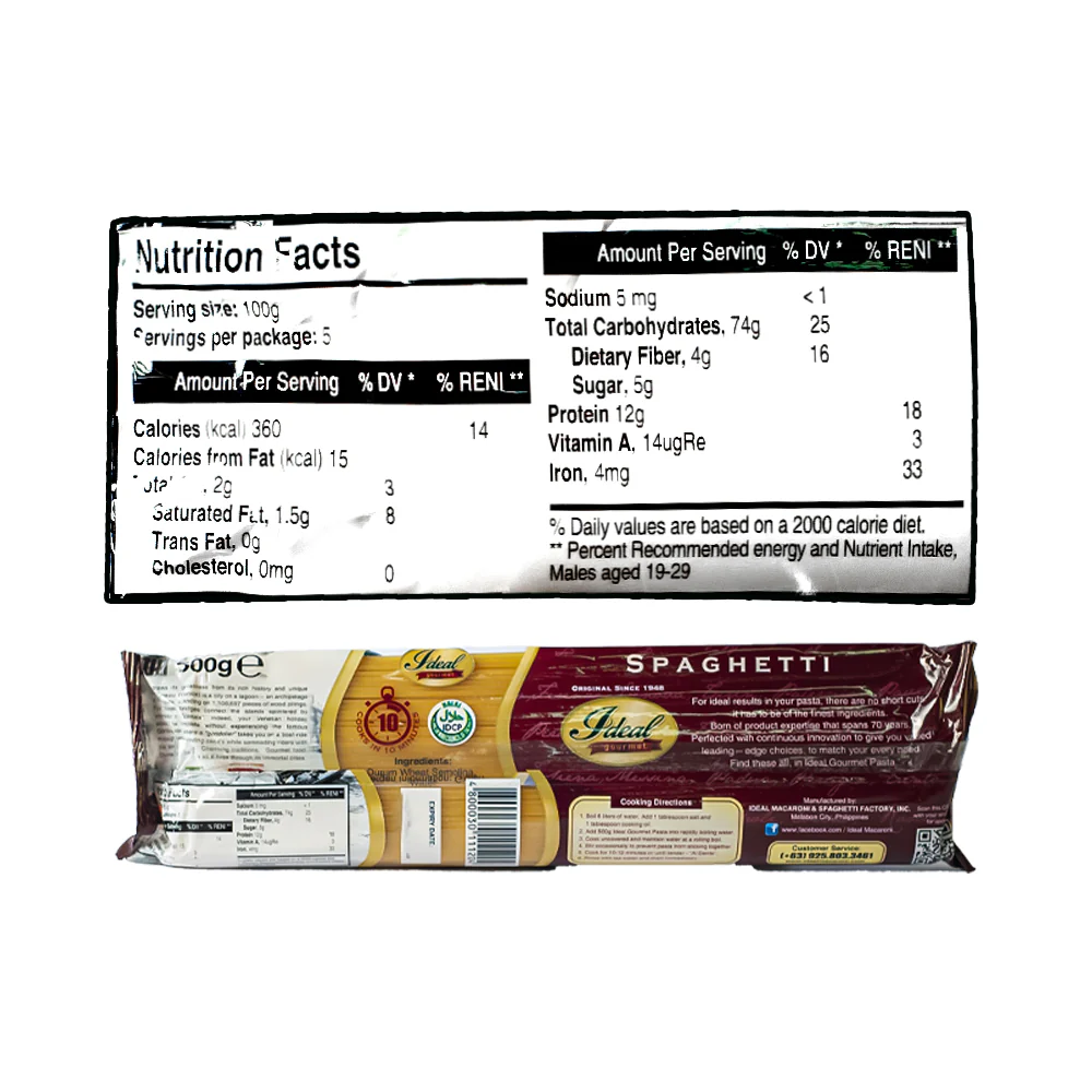 Ideal Premium Spaghetti 500g - Image 3
