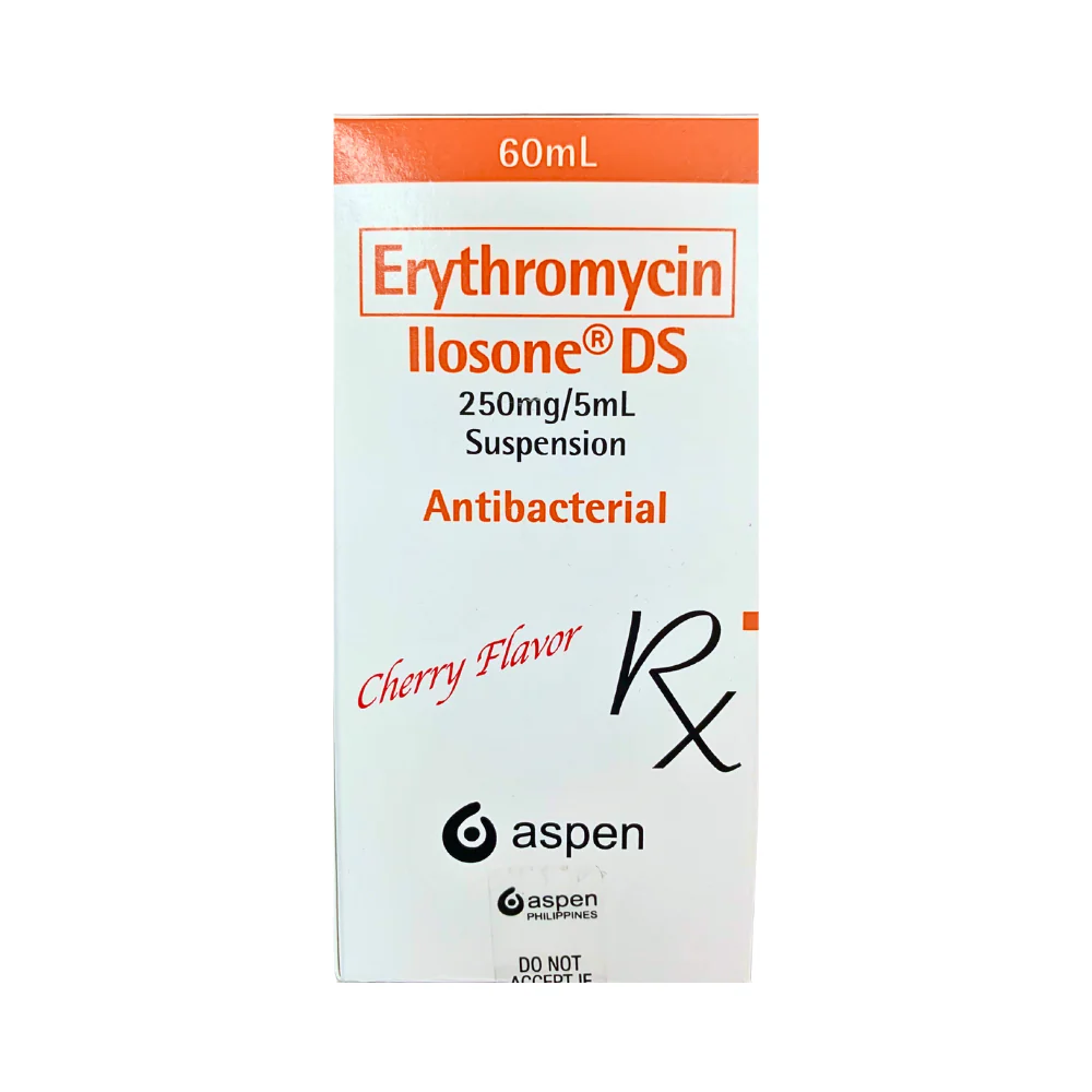 Ilosone DS Suspension 250mg/5ml 60ml - Image 2