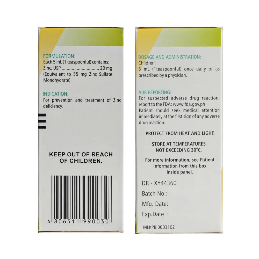 Immuzinc 55mg/5ml Syrup 60ml - Image 2