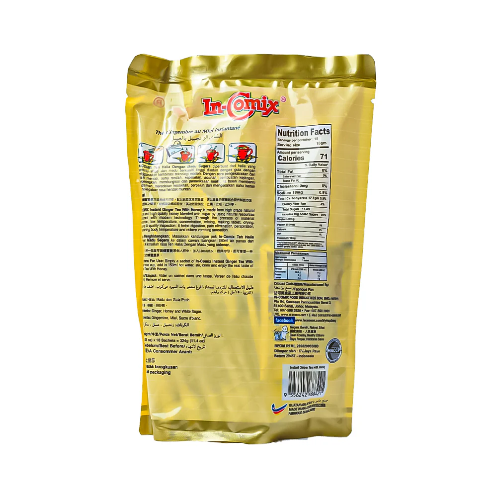 In-Comix Instant Ginger Tea With Honey 324g - Image 2