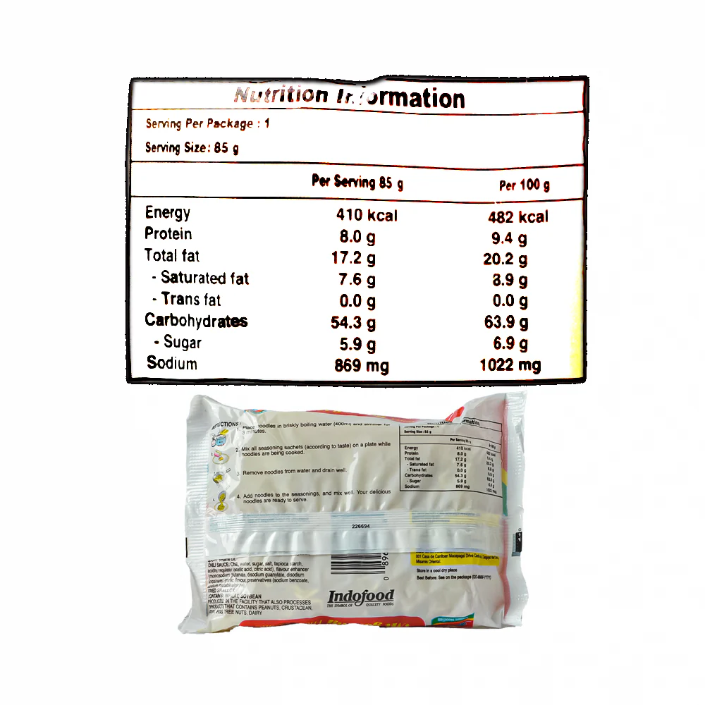 Indomei Mi Goreng Instant Noodles 85g - Image 3