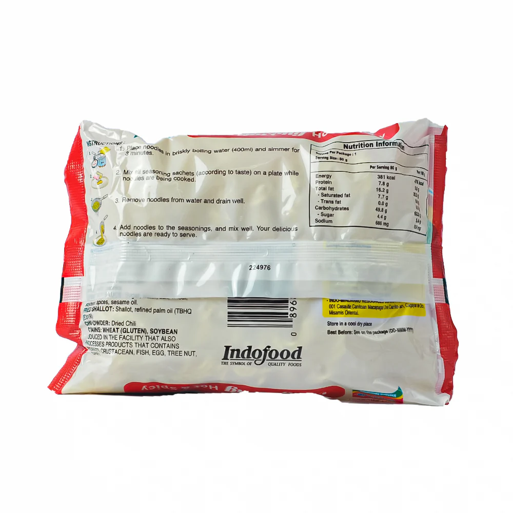Indomie Mi Goreng Instant Noodles Pedas 80g - Image 2