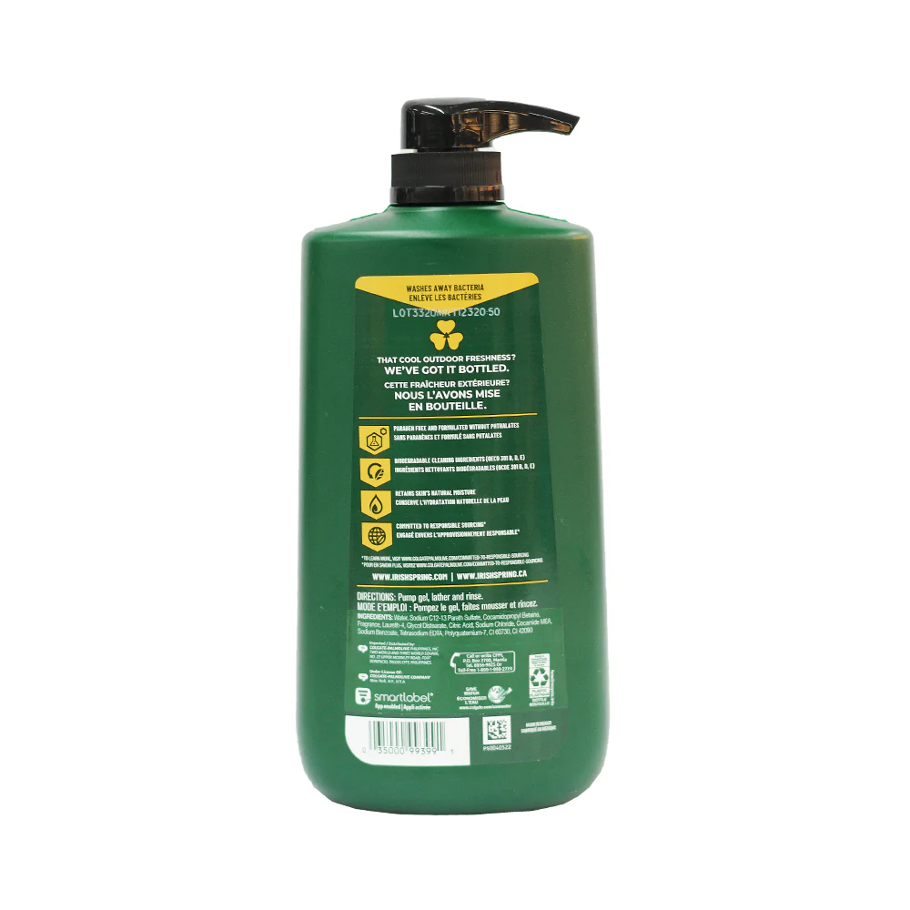 Irish Spring Moisture Blast Moisturizing Face + Body Wash 887ml - Image 2