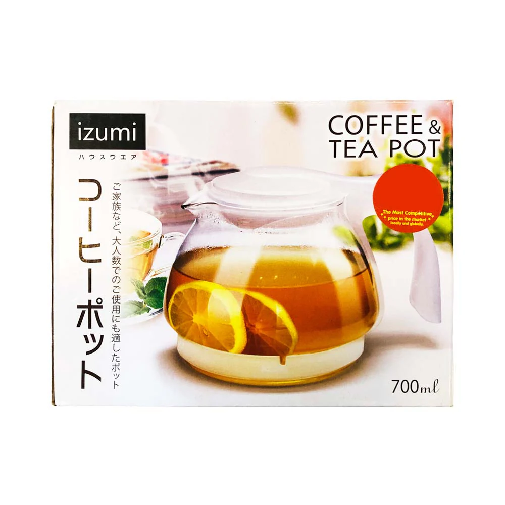 Izumi Coffee and Tea Pot White 700ml - Image 3
