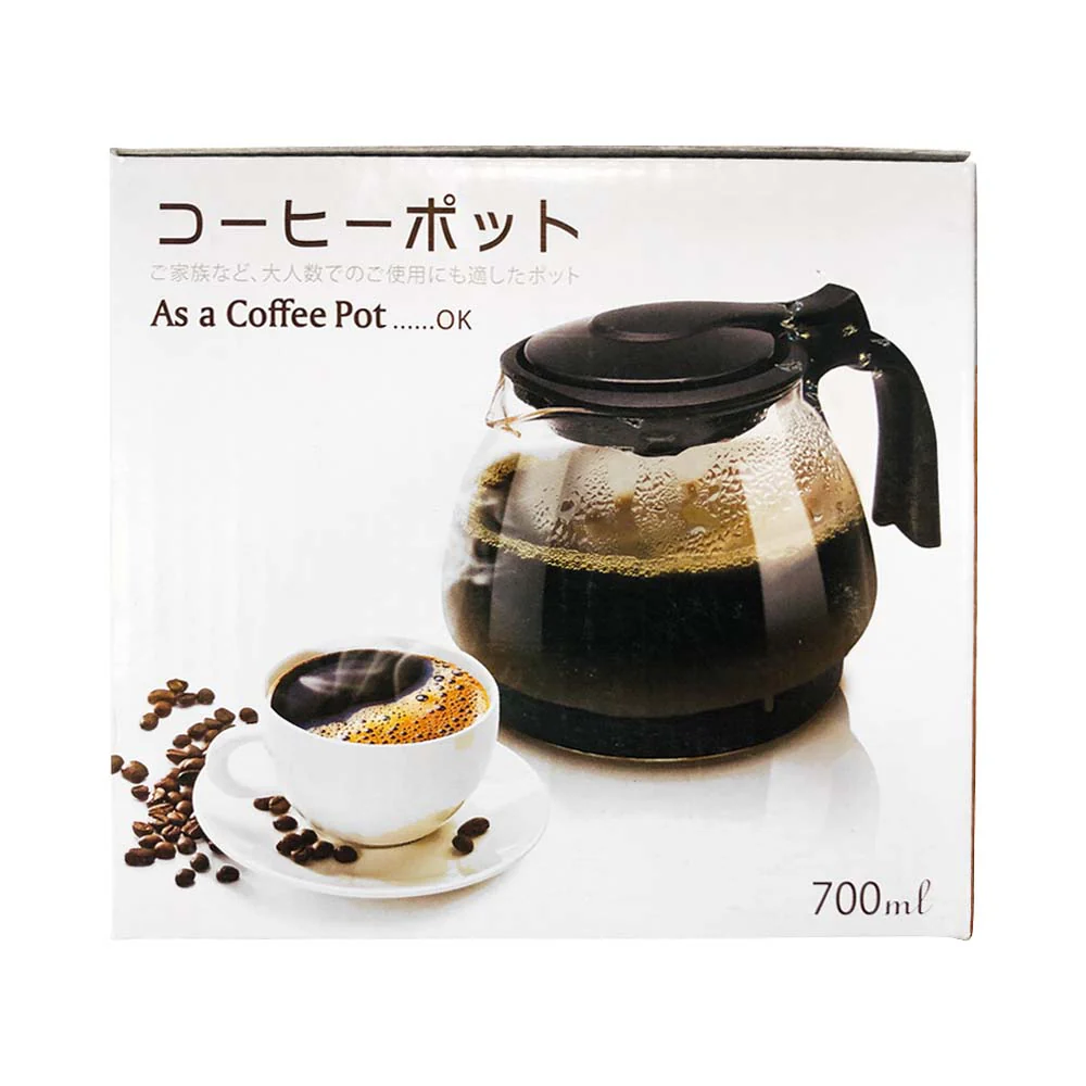 Izumi Glass Tea Pot with Strainer Black 700ml - Image 3