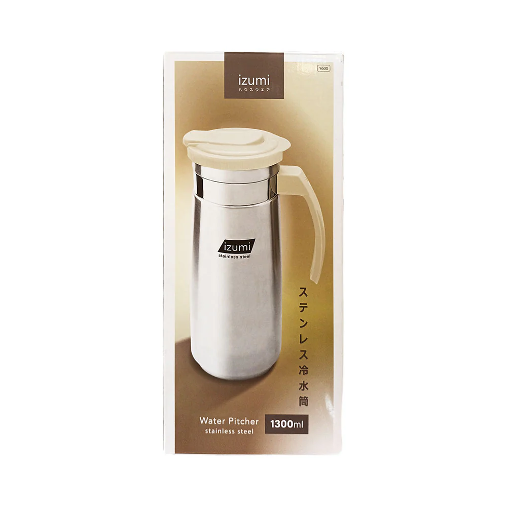 Izumi Stainless Steel Water Pitcher 1300ml - Image 5