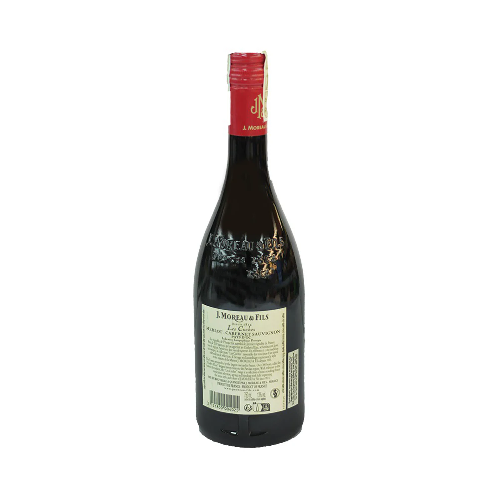 J. Moreau And Fils Merlot-Cabernet Sauvignon Red Wine 750ml - Image 3