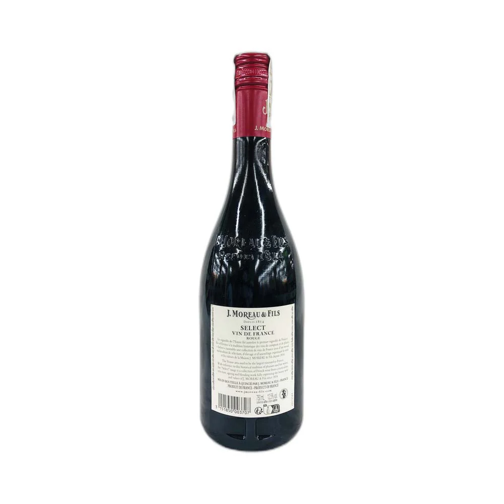 J. Moreau & Fils Wine Select Rouge De France 750ml - Image 3