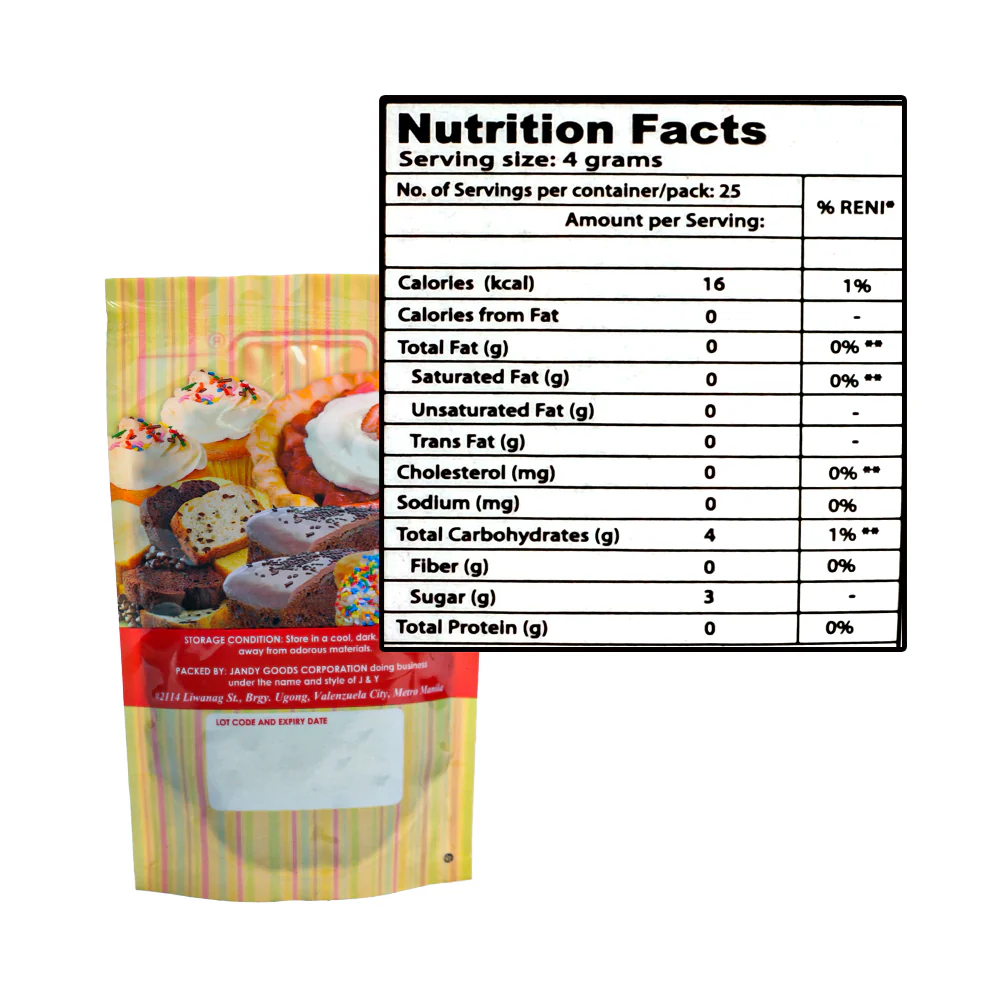 J & Y Vermicelli Sprinkles Brown 100g - Image 2