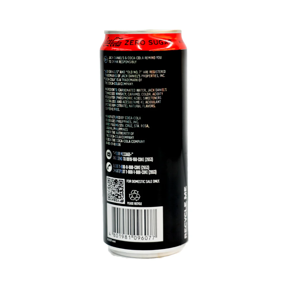 Jack Daniel's And Coke Zero Sugar 320ml - Image 3