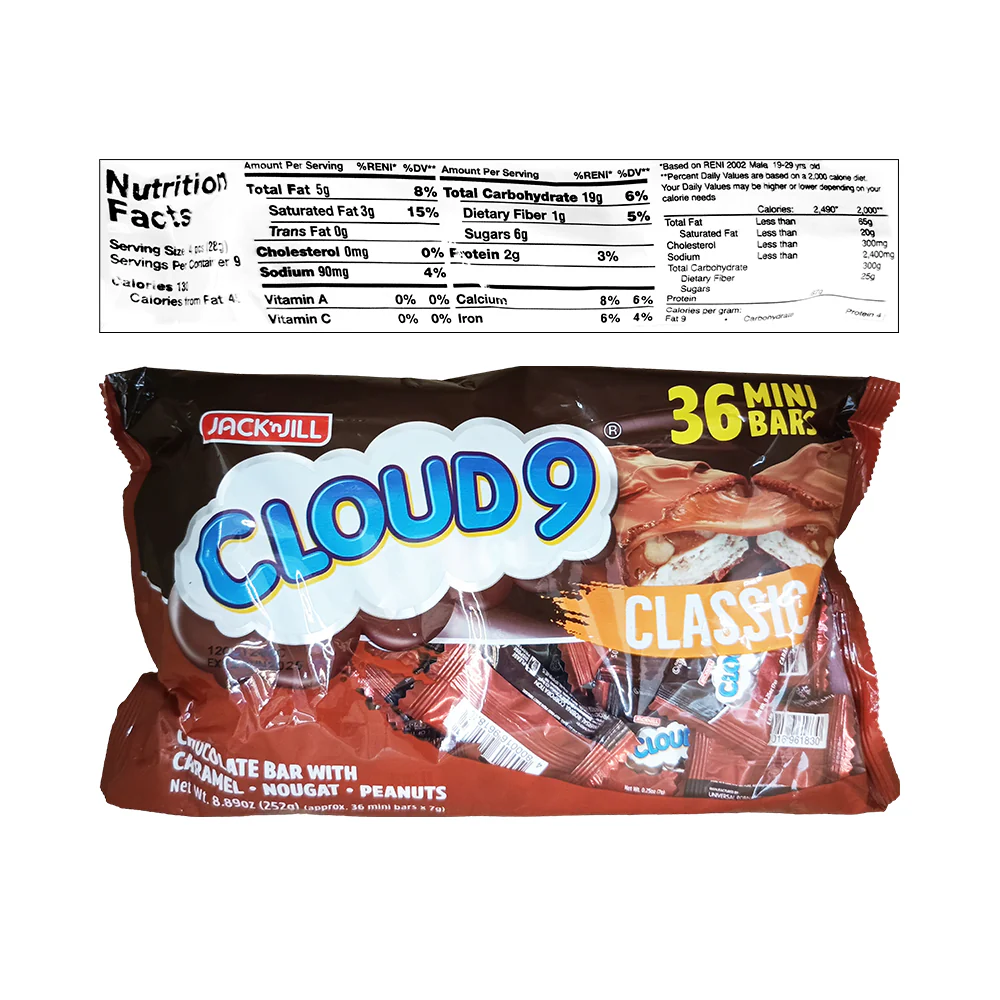 Jack 'n Jill Cloud 9 Mini Chocolate Bar Classic 36's - Image 2