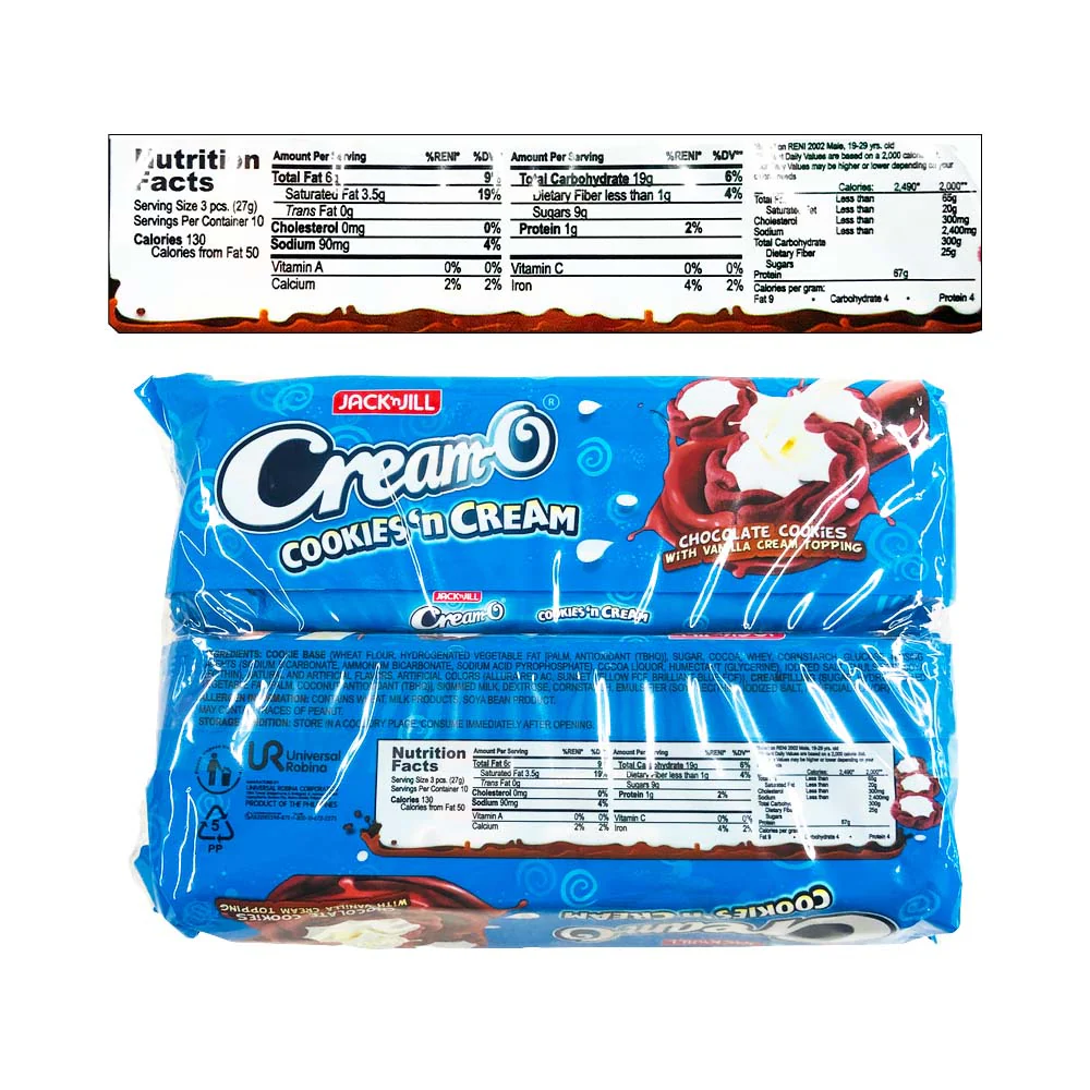 Jack 'n Jill Cream-O Cookies 'n Cream 27g x 10's - Image 2