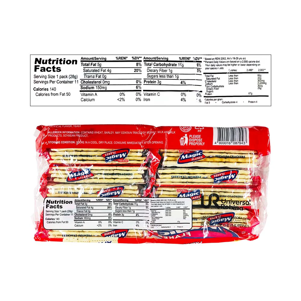 Jack 'n Jill Magic Flakes Premium Crackers 28g x 10's + 1 - Image 2