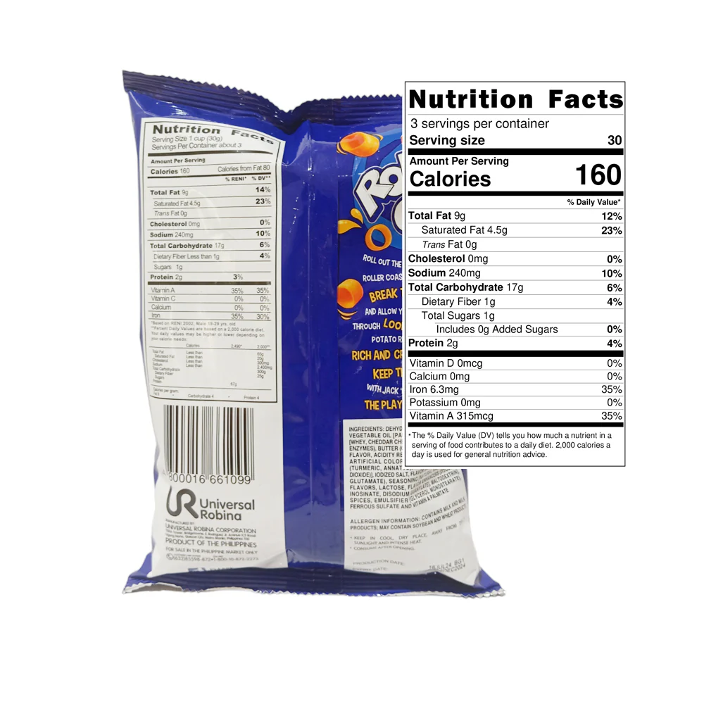Jack 'n Jill Roller Coaster Potato Rings Cheddar Cheese 85g - Image 2