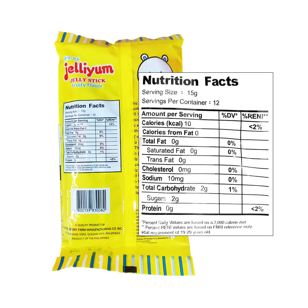 Jelliyum Fruit Jelly Stick 16g x 12's - Image 2