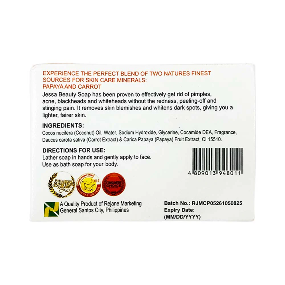 Jessa Beauty Soap Carrot-Papaya 135g - Image 2