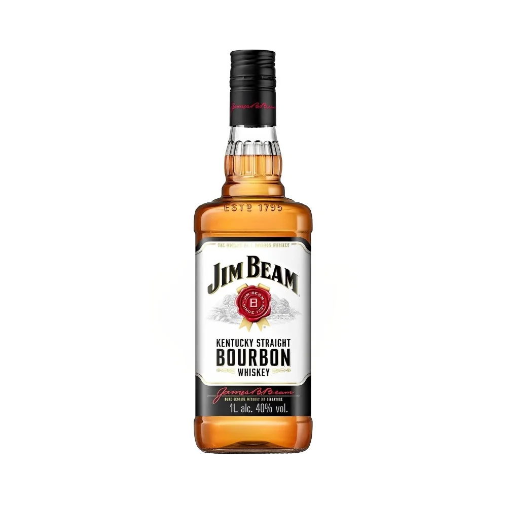 Jim Beam White Bourbon Whiskey 1L - Image 2